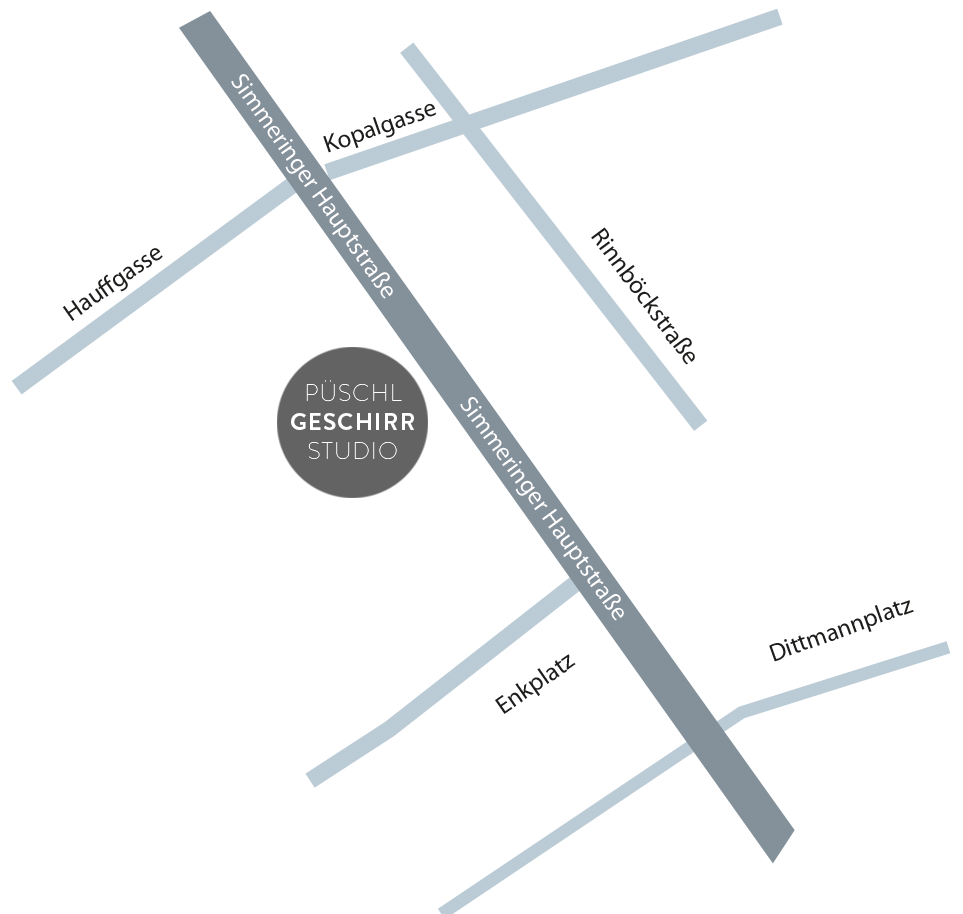 Anfahrtsplan Geschirrstudio P&uuml;schl